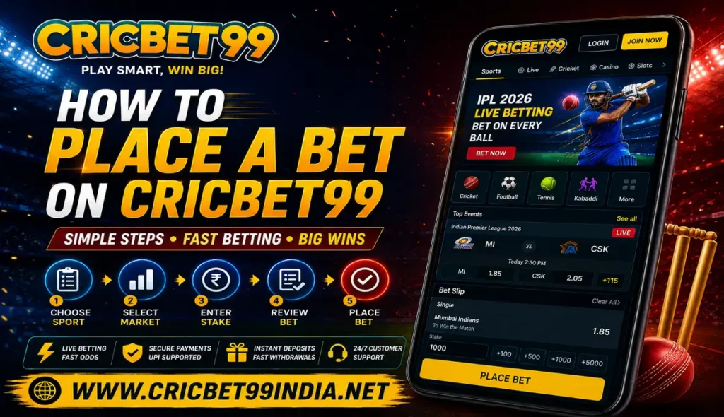 How to Place a Bet on Cricbet99