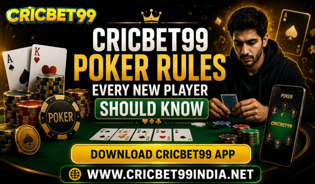 Cricbet99 Poker Rules Every New Player Should Know