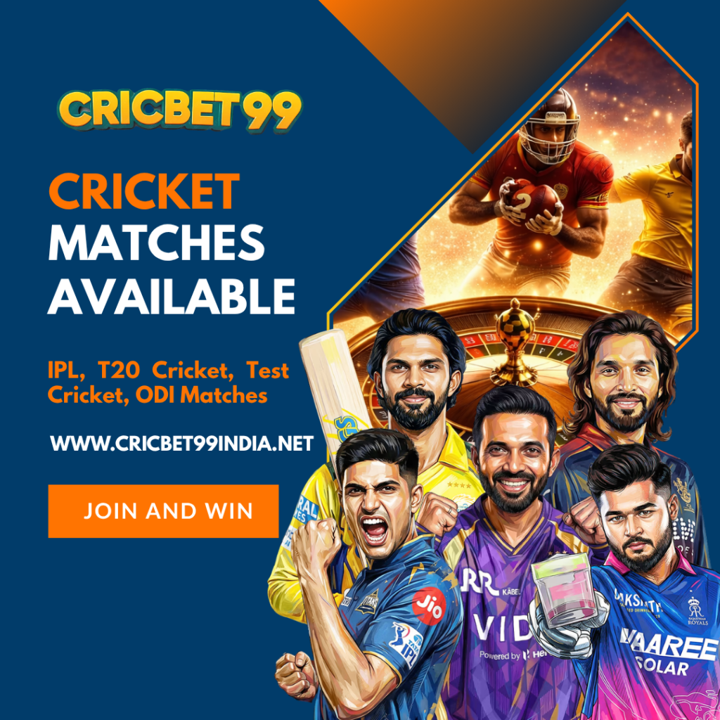 Cricket Matches Available on Cricbet99