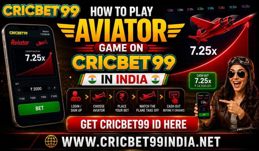 How to Play Aviator Game on Cricbet99 in India